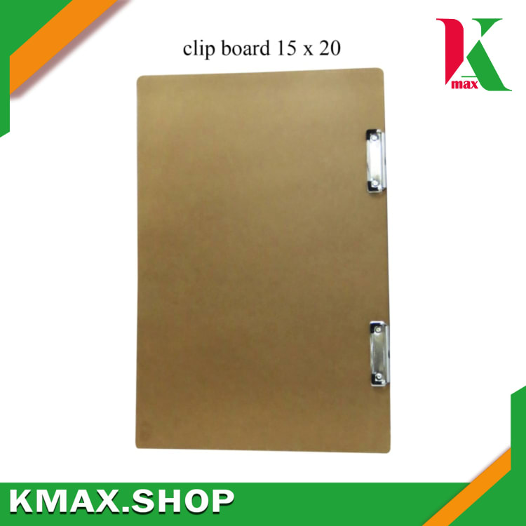 Clip Board 16" x 24" Natural Wood Brown 2 clips