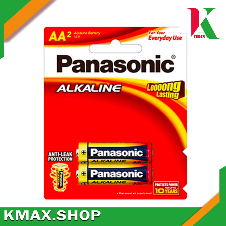 Panasonic Battery Alkaline , AA ( 2 pcs )