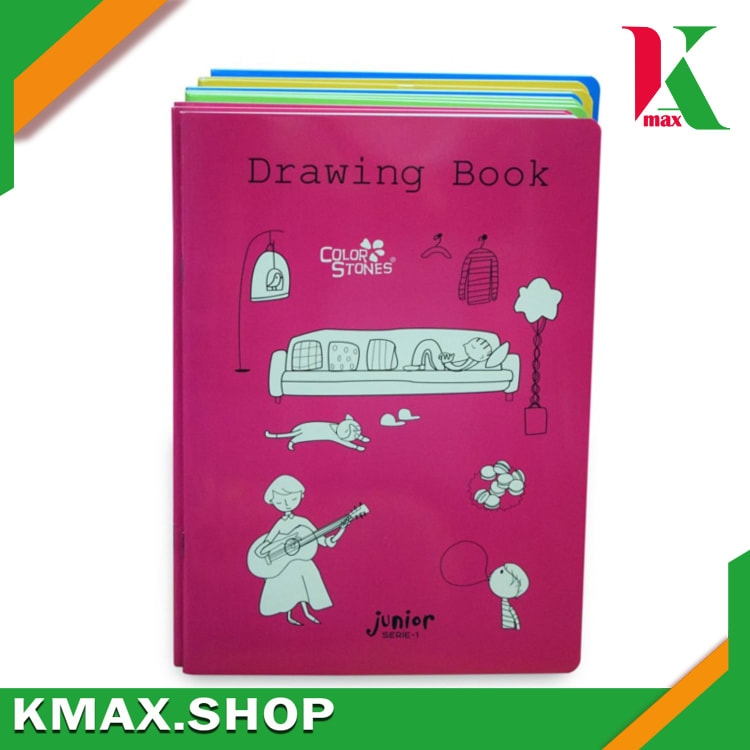 Color stone Drawing Book A4 ( 10 အုပ်ပါ ထုပ် )
