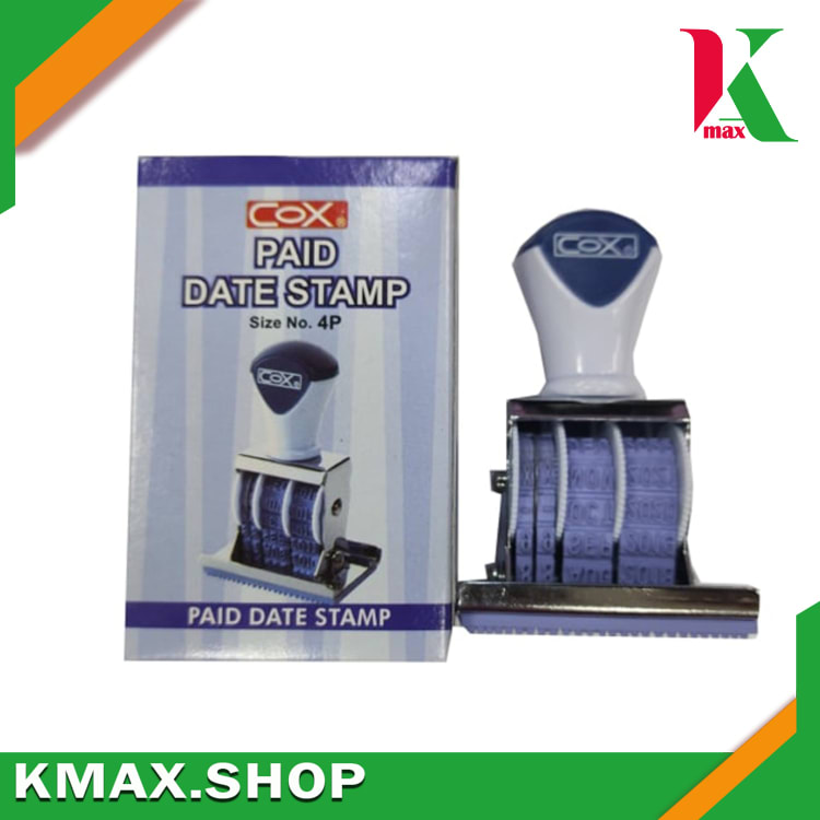 COX Date stamp + Paid (Size No 4P)