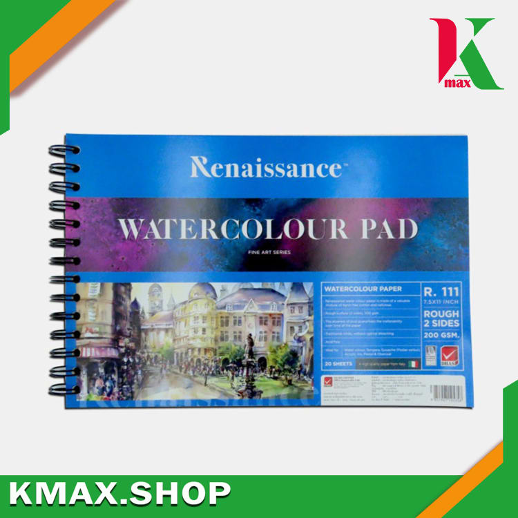 Renaissance Water Color Pad Ring R111 ( size 7.5" x 11" ) 200g