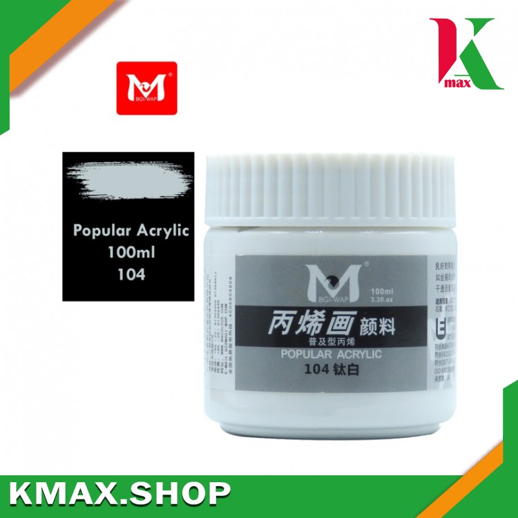 M Acrylic 100ml 104 White