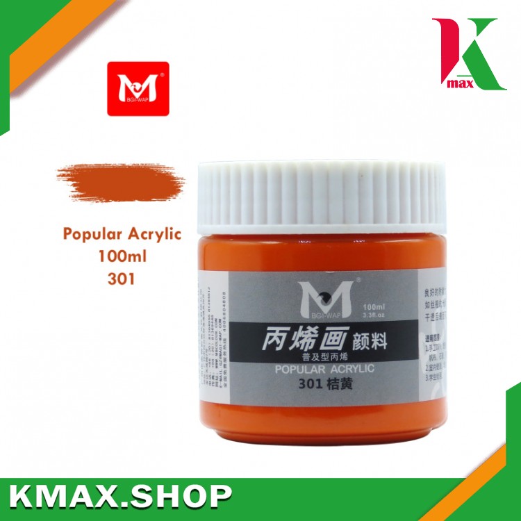 M Acrylic 100ml  301 Orange