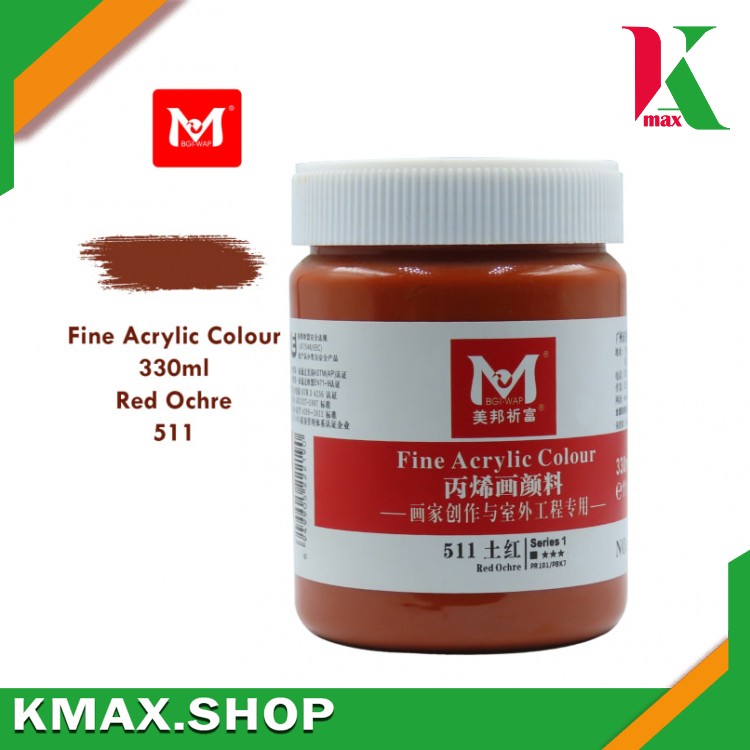 M Acrylic 330ml Color Series : 511 Red Ochre