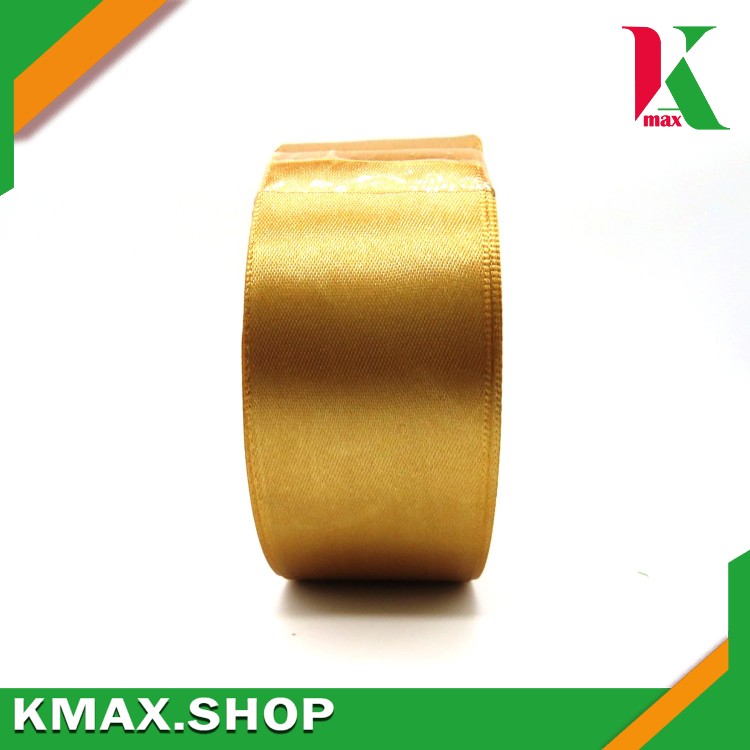 Ribbon Textile 1.5inch / 25Y  (Old Gold Color)