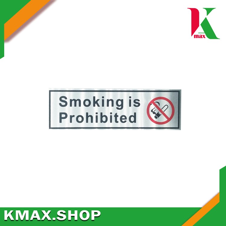 neat Sign Sticker metal (Smoking is prohibited)7×2inch