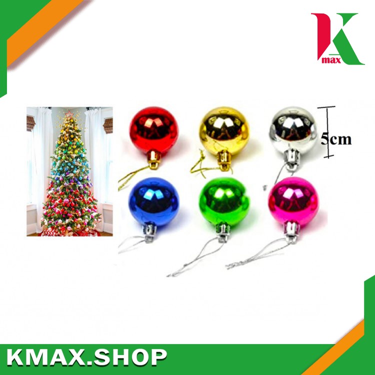Christmas Coloring Ball 6pcs (5cm)