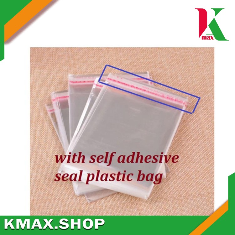 Plastic Bag With Glue ( 6.5" x 9" ) ကပ်ခွာ(100 pcs/pkt)