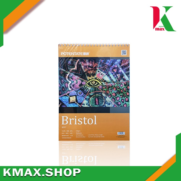 K Max  Potentate Water color pad Ring 300gsm 16 sheets 270 x 190 mm 020762