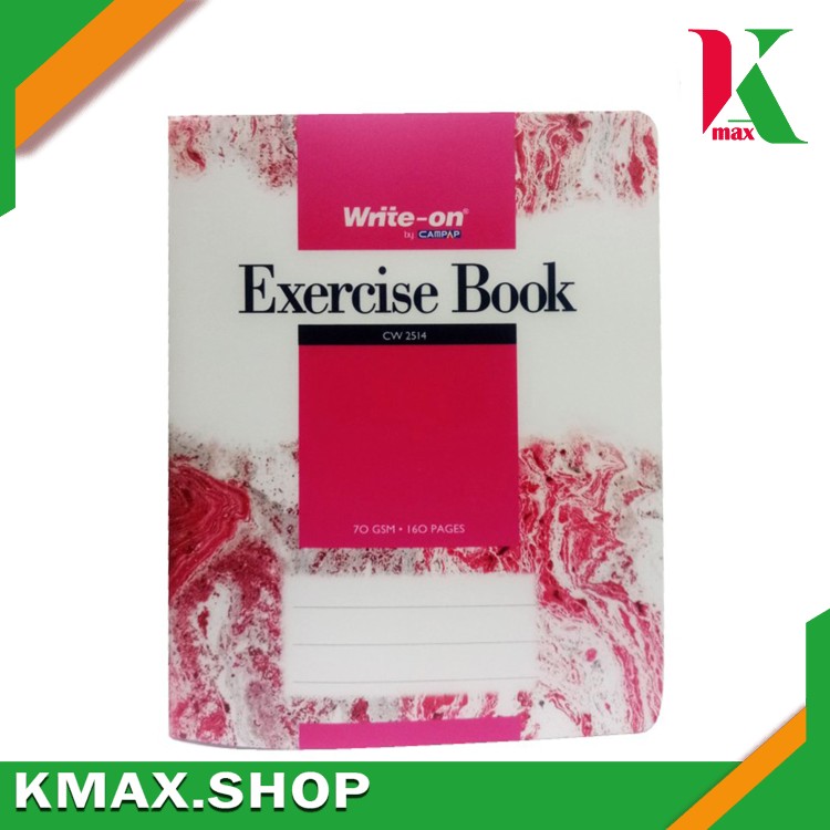 Campap Exercise Book CW2514 70g 160p တစ်အုပ် F5 PP cover